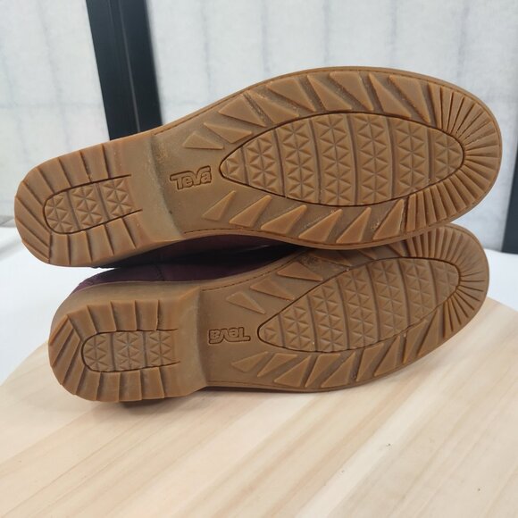 Teva De La Vina Dos Alpine Low Boot Burgundy Waterproof Women US 9.5 - Picture 14 of 16